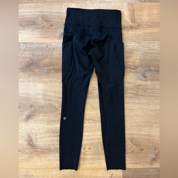 Lululemon Fast and Free High Rise Leggings Black Size 4 - Picture 2 of 3